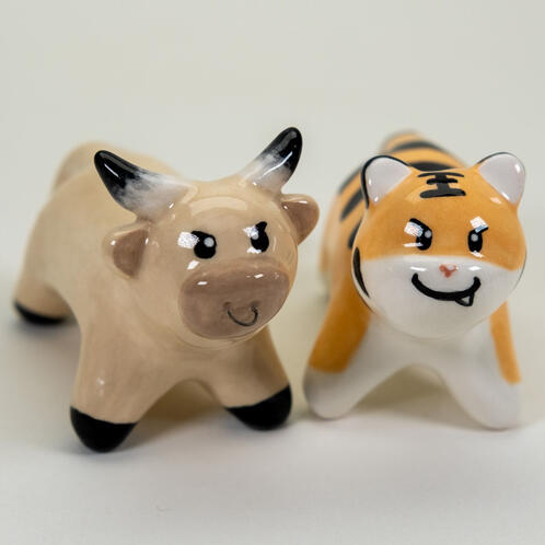 bull and tiger